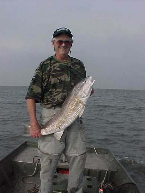 A nice catch by Dick "10 yards behind the boat".