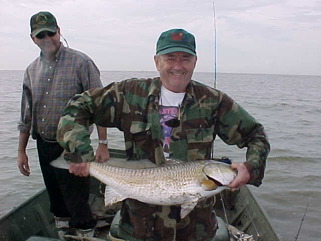 Dick shows off another nice redfish.