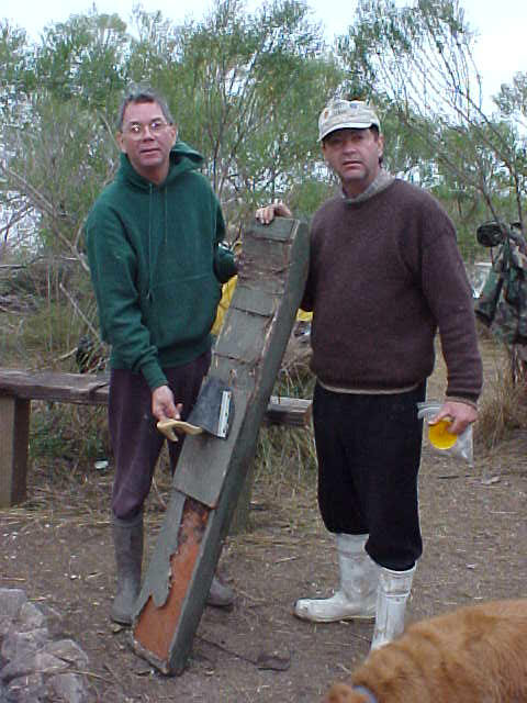 Joe & Buck with the "Bigfoot Ski".