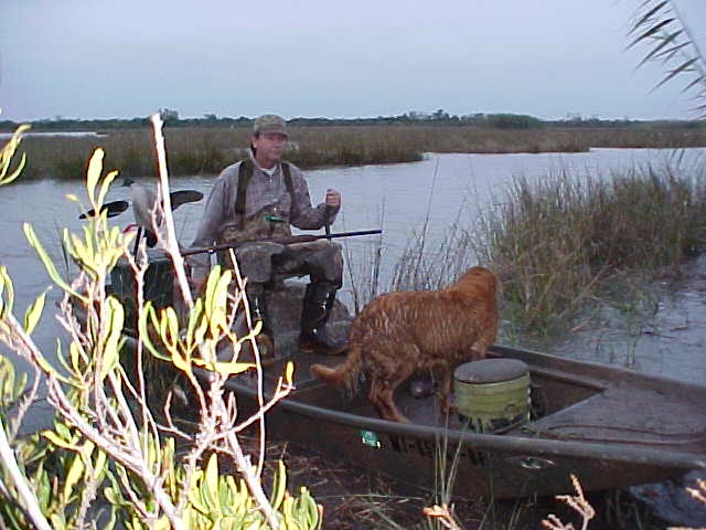 oe & Annie coming to pick me up after the evening hunt.